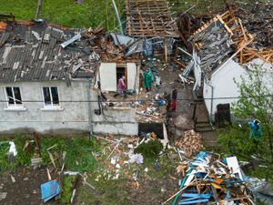 Supporting image for story: At least 12 killed in massive Russian drone-and-missile attack on Ukraine