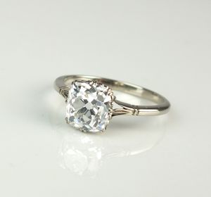 The single stone, cushion cut diamond ring valued up to £8,000.