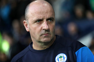 Paul Cook Manager / Head Coach of Wigan Athletic. (AMA)