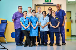The Burns team at Birmingham Children's Hospital who cared for Archie. 