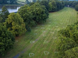 Supporting image for story: Heart art as painters show love for the great outdoors