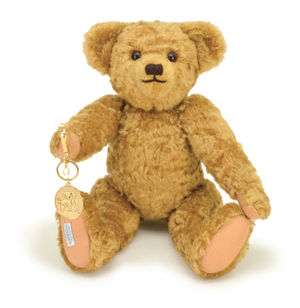 One of the Edward bears with the commemorative gold-plated keyring