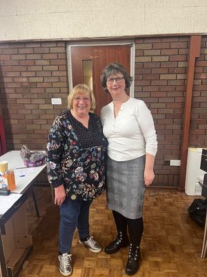 President Carole Holdcroft and organiser Tracey Stokes 