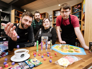 Boardroom Gaming Cafe. From left: Jon Drew, Jacob Drew, Jenni Drew and Luke Drew