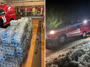 Supporting image for story: Bottled water delivered to south Shropshire residents as more than 100 cut off from supply in wake of Storm Goretti