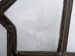 Supporting image for story: Wimbledon winner's etched message at Dudley Council House

