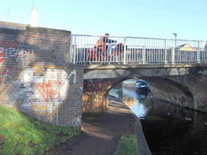 Supporting image for story: Wombourne bridge graffiti stays due to red tape