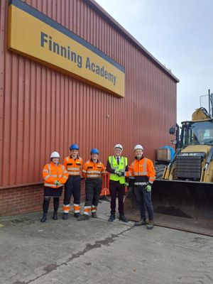 MP for Cannock Josh Newbury visiting the Finning headquarters as part of the National Apprenticeship Week Celebration.