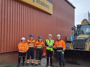 MP for Cannock Josh Newbury visiting the Finning headquarters as part of the National Apprenticeship Week Celebration.