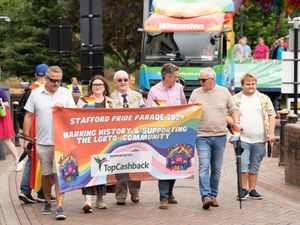 The Mayor of Stafford Councillor Frank James and and Stone, Great Wyrley, and Penkridge MP Sir Gavin Williamson were among the participants. Photo: Ian Knight / Z70 Photograph