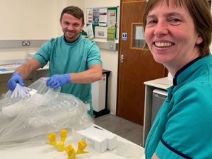 Supporting image for story: Shropshire hospital staff make 18,000 visors for frontline workers