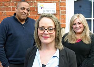 Left to right: Paul Grainger, Merrikki Glendenning and Karen Pountney.