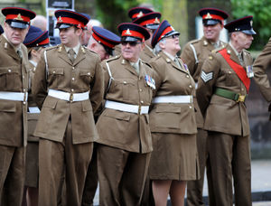 The parade in Wolverhampton for Remembrance Sunday