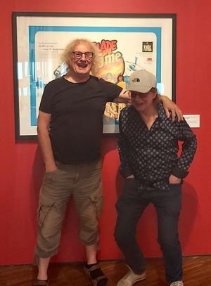 Don Powell. left, and Jim Lea at Wolverhampton Art Gallery