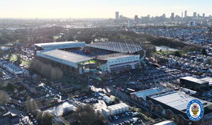 A unique view of Villa Park, courtesy of one of West Midlands Police's drones