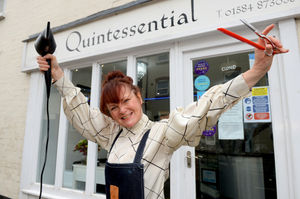 Helen Turner, manager of Quintessential Hair and Beauty, Ludlow