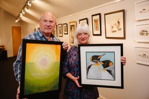 New art exhibition at Festival Drayton Centre in Market Drayton of work produced by Paul Holmes Artist - Volunteers from the centre