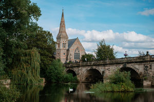 The English Bridge in Shrewsbury.
