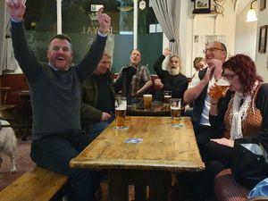 Supporting image for story: Black Country fans' tension gives way to celebration as England beat Wales 3-0