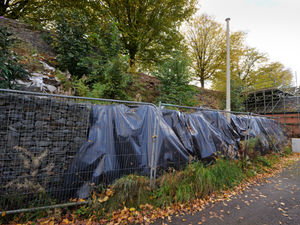 Supporting image for story: Cost of repairing historic Ludlow wall that collapsed a decade ago now estimated at £3 million+