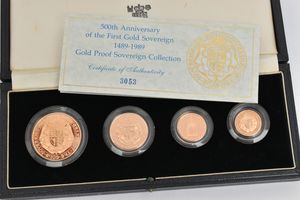 The 500th anniversary gold proof sovereign collection sold £4,700