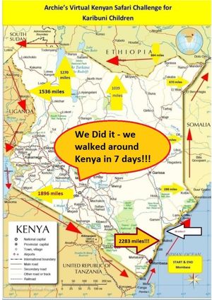 The school completed the challenge in seven days