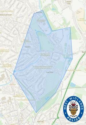 A dispersal order is in place following criminal damage in Coalpool