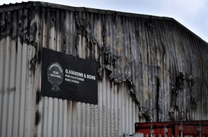 The effects of the fire can be visibly seen on the outside of the building