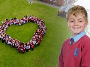 Supporting image for story: Ryders Hayes Primary School launches 'The Oscar Mile' to create daily mile track in memory of Oscar Till