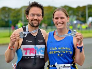 Supporting image for story: Three cheers as rain stays away for big Ludlow triathlon - in pictures