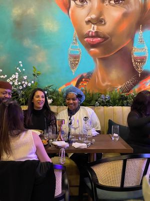 Empress restaurant co-owner and chef Oyetola Isola with Delicious PR director Anita Champaneri