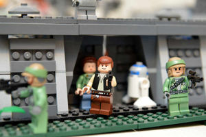 Han Solo battles it out on the planet of Endor