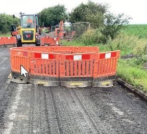 Work on the A41. Photo: Telford & Wrekin Council.