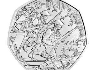 Supporting image for story: Royal Mint 50p coin marks 80th anniversary of D-Day landings