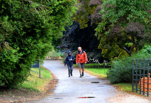 People brave the rain as Attingham Park, reopens after lockdown