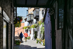 One of the alleyways in Oswestry. Photo: Graham Mitchell