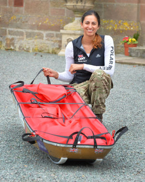 Captain Preet Chandi, at Adcote School, Little Ness, Shrewsbury 