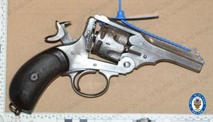 A gun seized by the major crime team