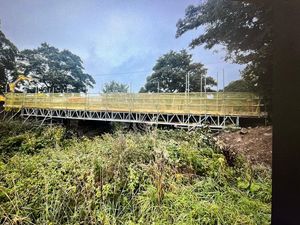 Supporting image for story: Works to repair historic Shropshire bridge set to finish 'in two or three weeks'