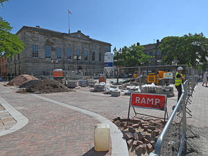 Supporting image for story: £1 million revamp of Stafford's Market Square drawing to a close with end date in sight