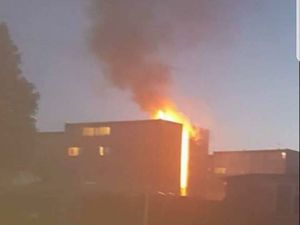 Supporting image for story: Boy arrested as Tipton flats fire sees dozens evacuated - WATCH