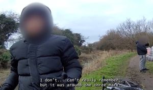 Body-cam footage captures the 15 year-old murderer telling police how he found Leo Ross. 