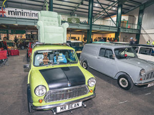 Supporting image for story: 63 photos capture small cars and big smiles at Mini Fair in Stafford - with childhood favourite vehicles from Scooby Doo and Mr Bean on display