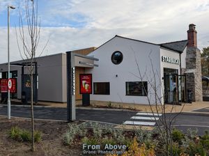 The Starbucks opened today. Picture: From Above Drone Photography