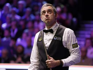 Ronnie O’Sullivan during day one of the 2024 UK Championship Snooker Championship at the York Barbican