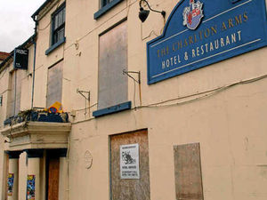 Supporting image for story: Work under way at eyesore Telford hotel