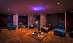 The relaxation room provides a quiet space to chill out after a treatment
