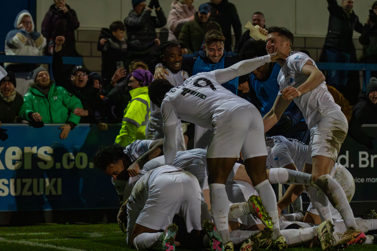 AFC Telford United 4 Altrincham 3: Stensons stunners light up the Seah Stadium