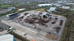 The site was left in ruins after the fire in May