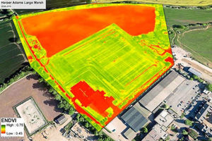 Supporting image for story: Drone shots aiding crops study at Harper Adams University